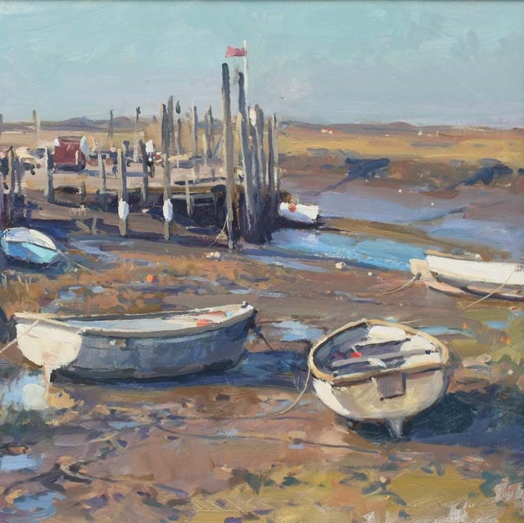 Morston Quay, Early Evening Oil on Board 18 x 24 inches £1775 square