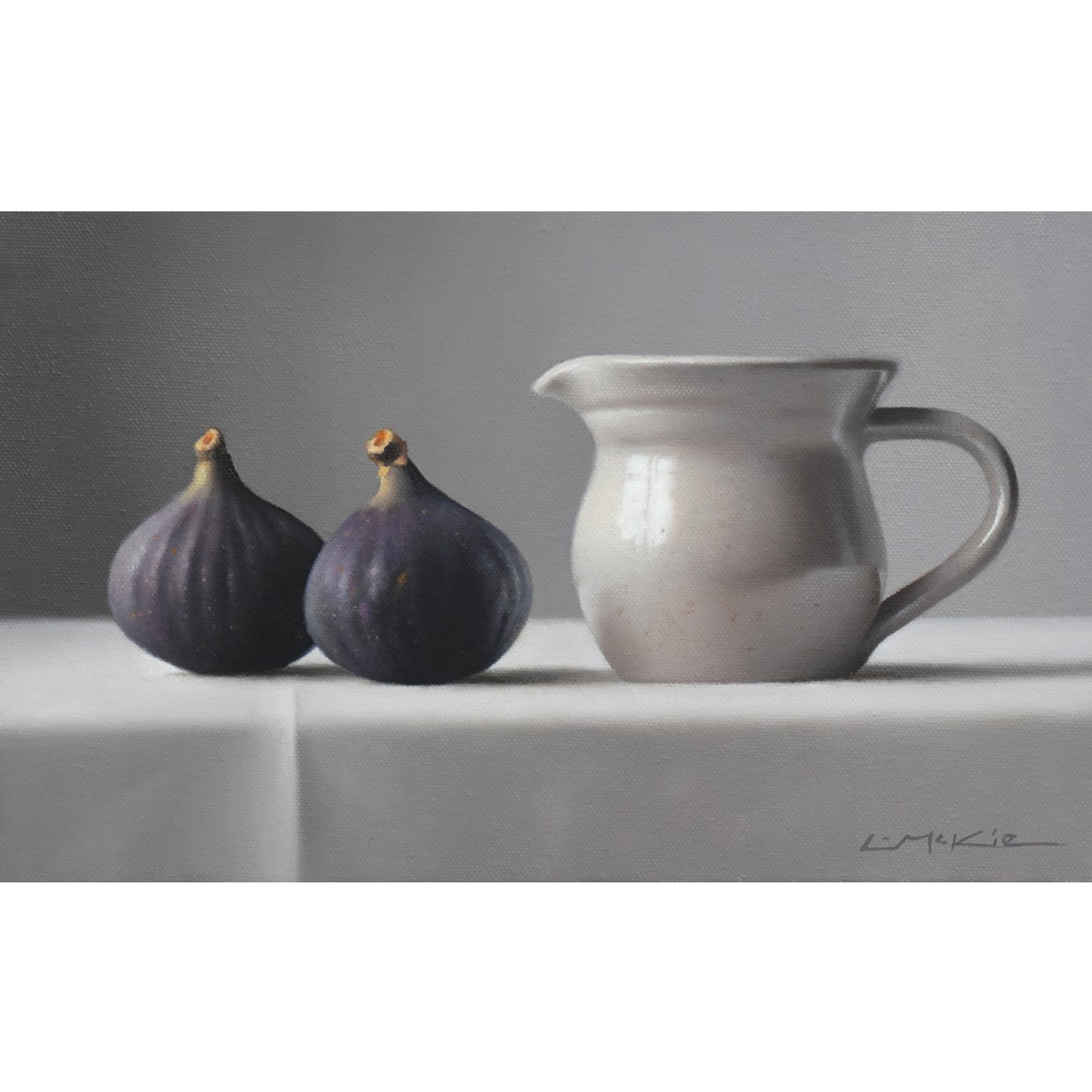Stoneware Jug with Figs