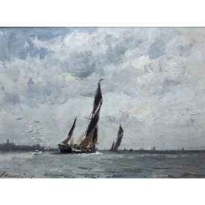 Barges on the Harwich Estuary