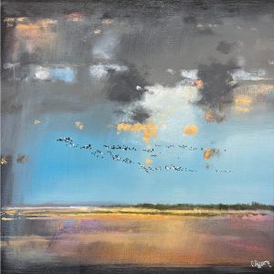 Geese Over Holkham