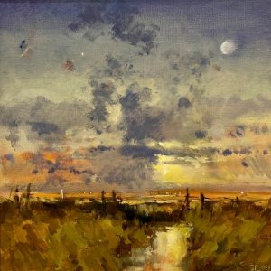 Moon Over Cley, North Norfolk